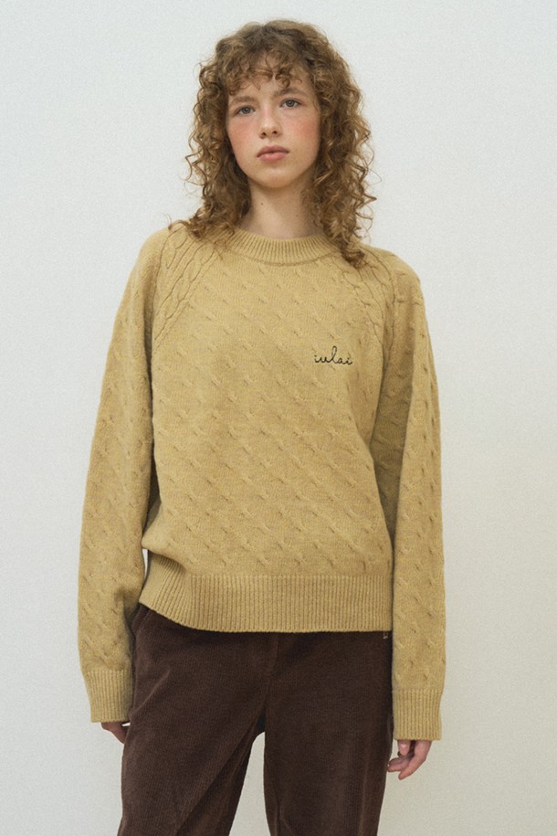 IULAI - 스웨터 - Peru pullover Mustard beige