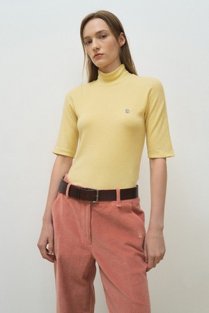 Snow turtleneck T Butter yellow