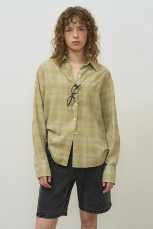 Standard shirt Olive check