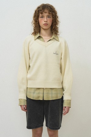 V day pullover Cream