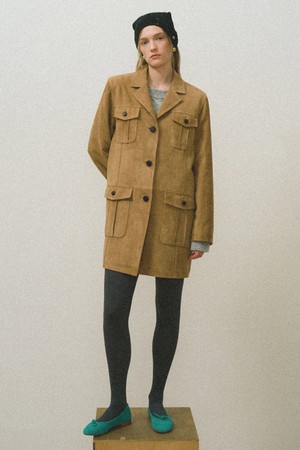 Soboro nubuck coat Beige