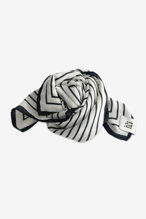 Cylinder scarf Stripe ivory