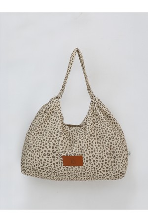 Leopard hobo bag Ivory