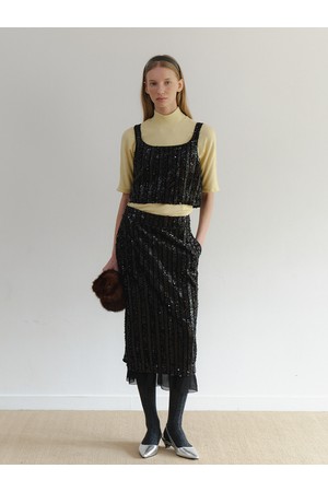 Gliter skirt Black