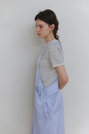 Farh half knit top Ivory