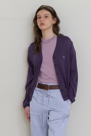 Fondue cardigan violet