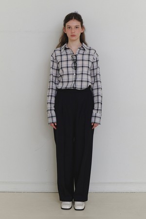 Bony standard shirt grey check