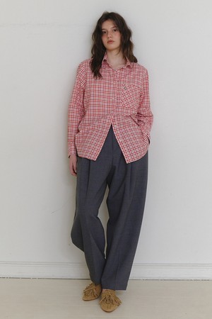 Heverie shirt red check