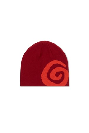 Swirl Merino Beanie Maroon