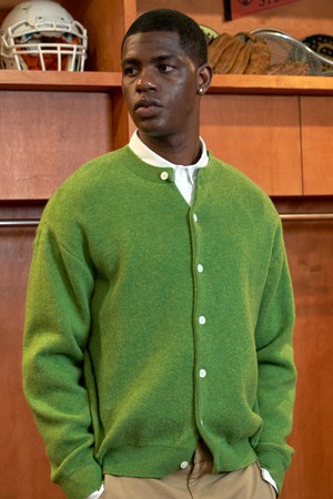 소프트 텍스처 라운드넥 니트 가디건 [5OCLOR]