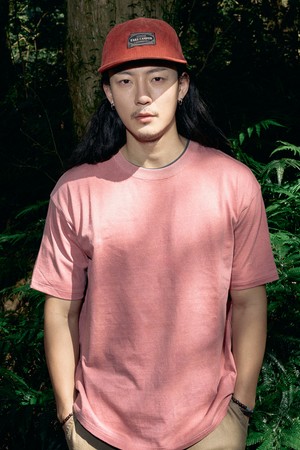 베이직 피그먼트 반팔 티셔츠 [PINK]