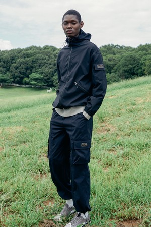 립스탑 윈드브레이커 롱 셋업 [BLACK]