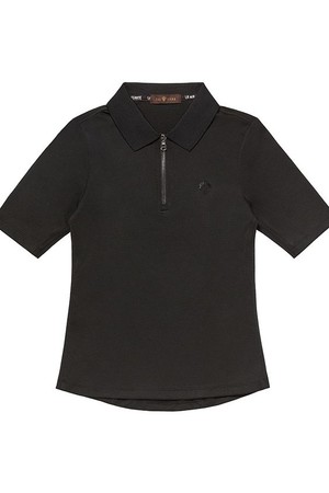 여성 카라 폴로 티셔츠_PWTS3E0002_BK_BLACK-a