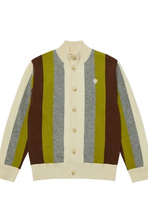 [THE SIENA] 남성 스트라이프 배색 오픈형 스웨터_PMSW3F0002_W2_BROWN-a