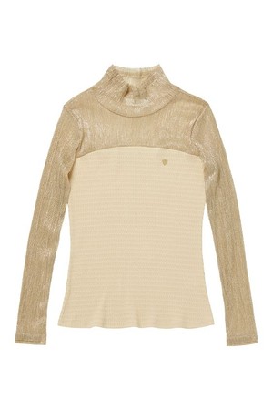 시스루 모크넥 티셔츠_PWTS3F0008_IV_IVORY-a