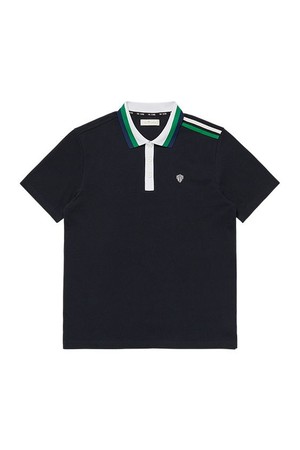 남성 카라 포인트 피케 티셔츠_PMTS4F0011_N2_NAVY-a