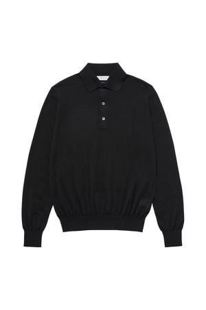 파인 캐시미어 폴로 니트_BMSW4ZGC06_BK_BLACK-a