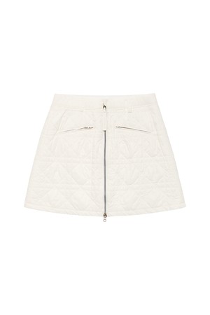 [이민정 PICK!] 다이아몬드퀼팅 미니 스커트_PWSK4F0022_OW_NOCOLOR-a