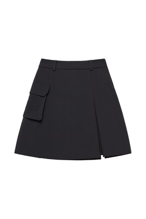 아웃포켓 미디 스커트_PWSK4F0017_BK_BLACK-a