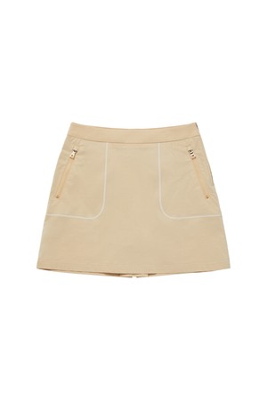 [유현주 PICK!] 라이닝 포인트 스커트_PWSK4F0011_I2_BEIGE-a