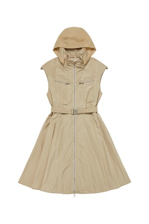 A 라인 후디 원피스_PWDR4F0009_CM_CAMEL-a