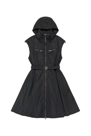 A 라인 후디 원피스_PWDR4F0009_BK_BLACK-a