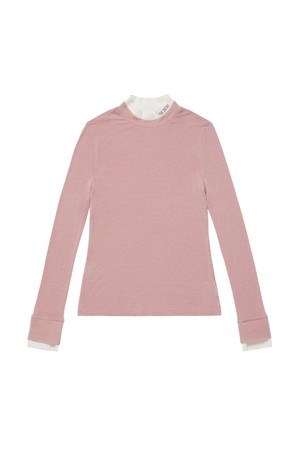 더블 모크넥 티셔츠_PWTS4F0103_P2_PINK-a