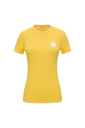 [유현주 PICK!] 시그니처 립 포인트 라운드 티셔츠_PWTS5E0011_Y2_YELLOW-a