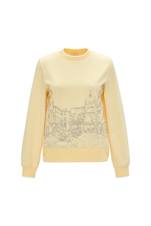 시즈널 그래픽 티셔츠_PWTS5E0008_Y2_YELLOW-a