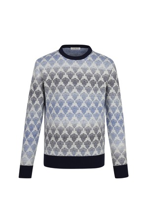 시에나 그라데이션 패턴 크루넥 니트_PMSW5D0051_N2_NAVY-a