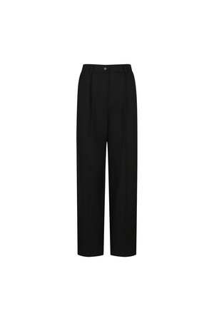 원턱 와이드 팬츠_PWPA5C0004_BK_BLACK-a
