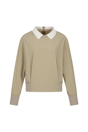 우븐 아노락 카라 티셔츠_PWTS5C0002_I2_BEIGE-a