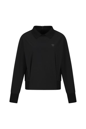 우븐 아노락 카라 티셔츠_PWTS5C0002_BK_BLACK-a