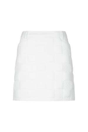 스퀘어 퀼팅 셋업 스커트 (WOMEN)_PWSK5D0051_WT_WHITE-a