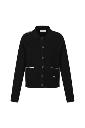 니트 셋업 가디건 (WOMEN)_PWJU6E0062_BK_BLACK-a