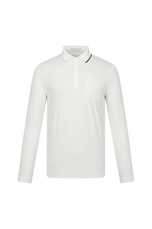 포켓 로고 포인트 긴팔 티셔츠 (MEN)_PMTS6E0001_WT_WHITE-a