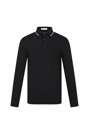 포켓 로고 포인트 긴팔 티셔츠 (MEN)_PMTS6E0001_BK_BLACK-a