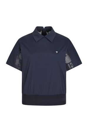 매쉬쟈카드 아노락티셔츠 (WOMEN)_PWTS6E0077_N2_NAVY-a