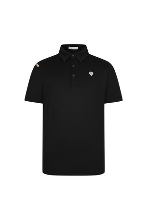 로고 포인트 제에리 티셔츠 (MEN)_PMTS6B0052_BK_BLACK-a