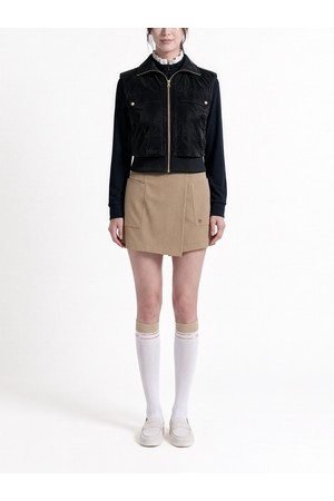 와이드카라 패딩 베스트 (WOMEN)_PWJU6C1005_BK_BLACK-a