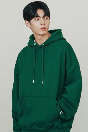 로그 오버핏 기모 후드 마운틴그린 YHHD2302