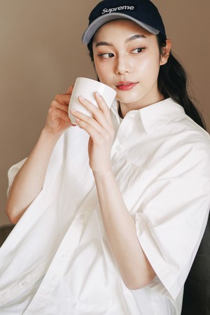 포지 오버핏 반팔셔츠 5종 아이보리 SOSS2414
