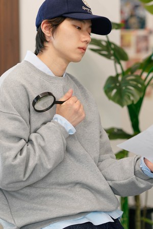 앰플 벌룬핏 테리 스웨트셔츠 그레이 OYMT2595