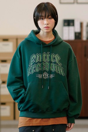 프리덤 오버핏 테리 후드 다크그린 OYHD2585