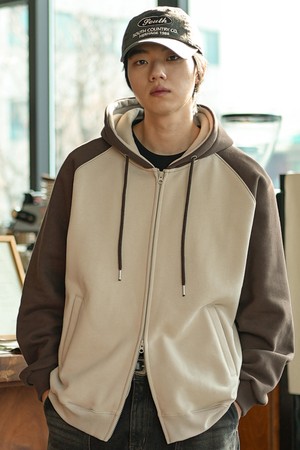 노바 오버핏 레글런 후드집업 브라운 SOHD2608