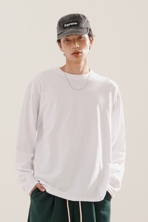 올데이 CP 스탠다드 긴팔티셔츠 4종 화이트 SOLT2607
