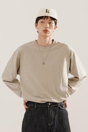 올데이 CP 스탠다드 긴팔티셔츠 4종 라이트베이지 SOLT2607