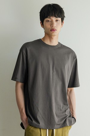 위캔드 실켓 스탠다드 반팔티셔츠 다크그레이 OYST2617