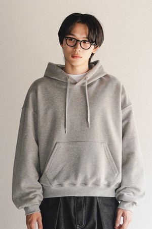 데이컷 크롭 오버핏 후드 그레이 KJHD2649