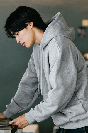 플레인 에센셜 후드 그레이 KJHD2674